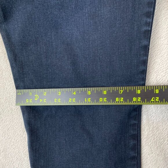 Levis Womens Jeans Size 16W Skinny Ankle Stretch Casual Blue Denim Dark Wash - Picture 5 of 15